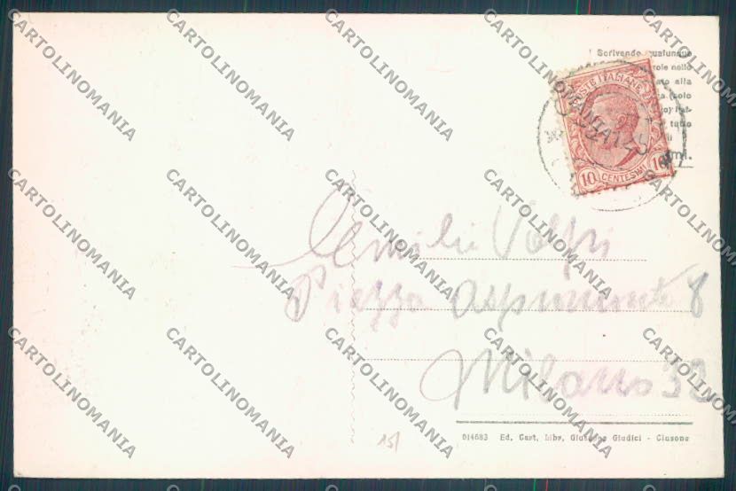 Bergamo Clusone cartolina LQ4258 – retro