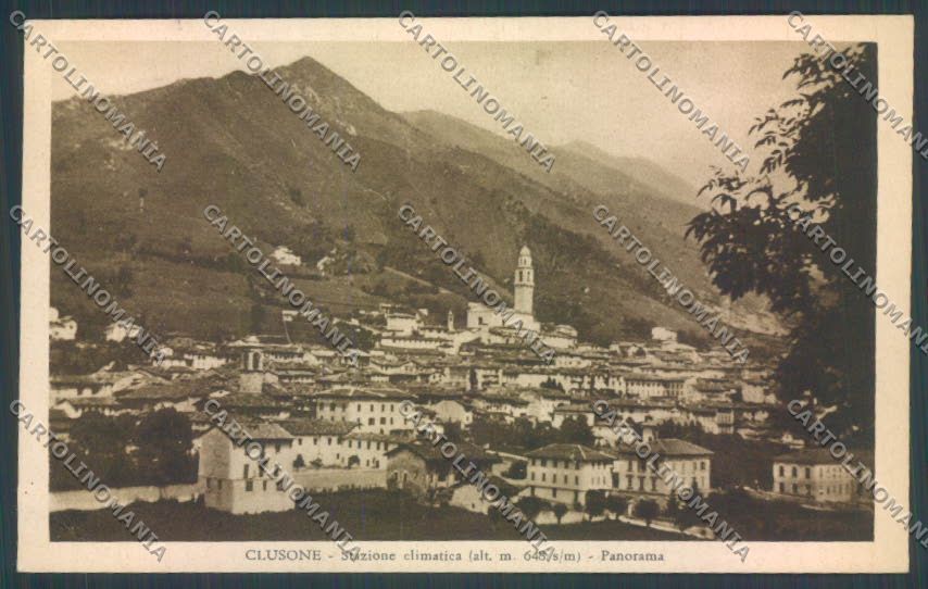 Bergamo Clusone cartolina LQ4259 – fronte