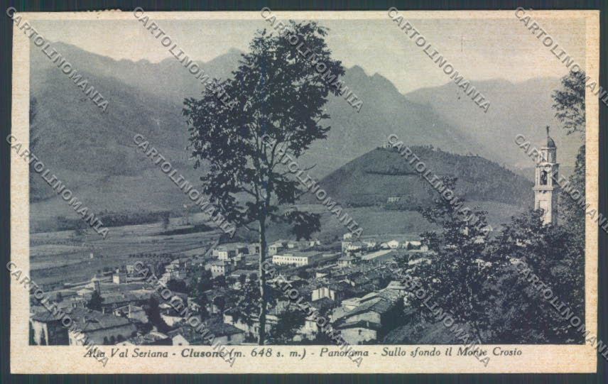 Bergamo Clusone cartolina LQ4261 – fronte