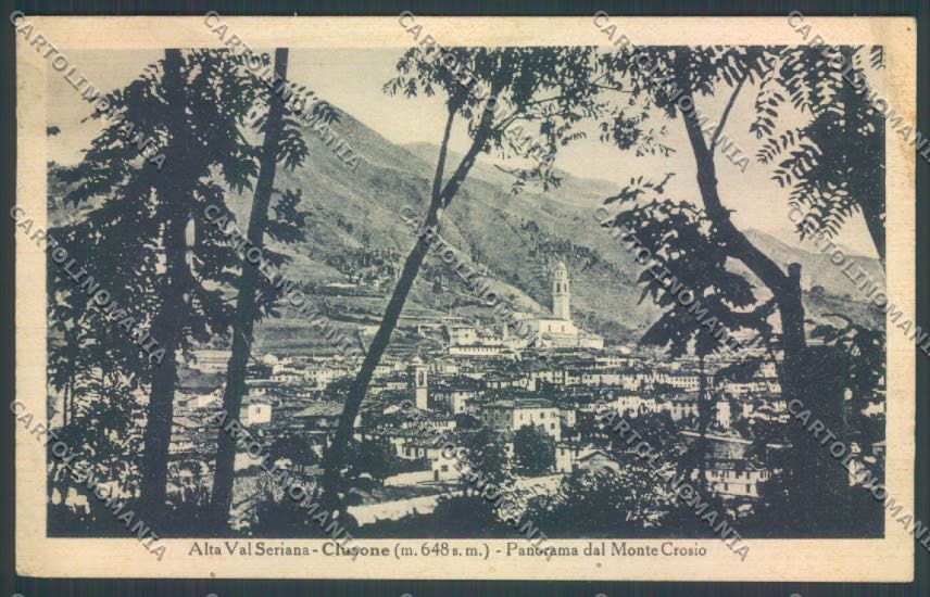 Bergamo Clusone cartolina LQ4264 – fronte