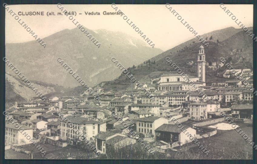 Bergamo Clusone cartolina LQ4271 – fronte