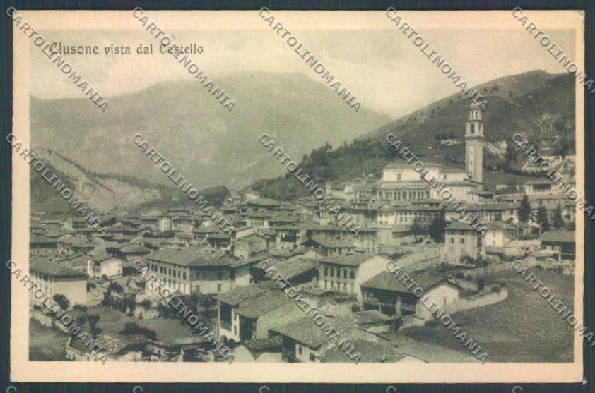 Bergamo Clusone cartolina LQ4282 – fronte