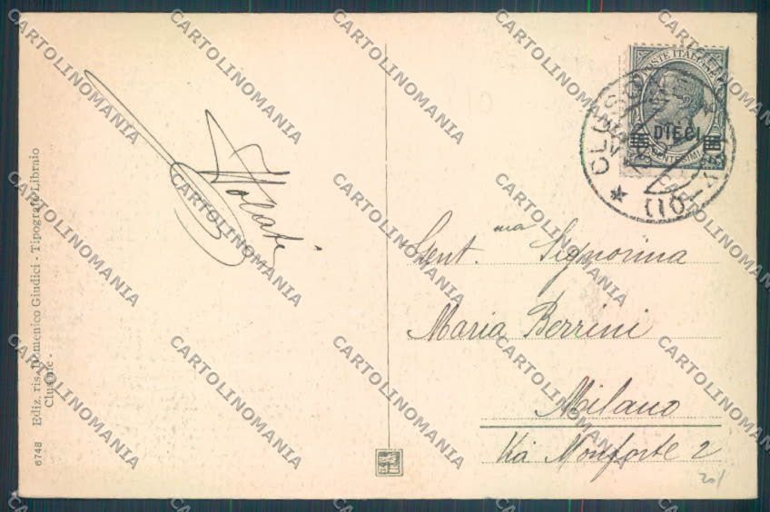 Bergamo Clusone cartolina LQ4282 – retro
