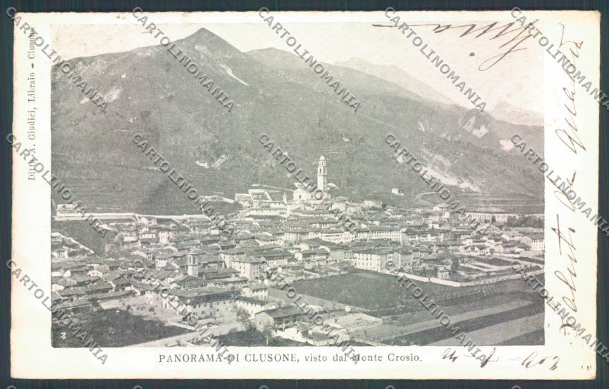 Bergamo Clusone STRAPPINO cartolina LQ4283 – fronte