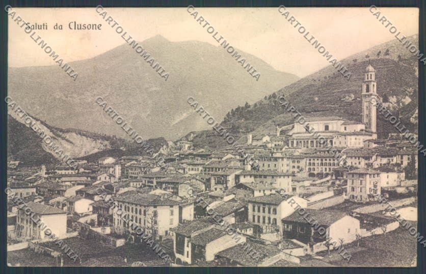 Bergamo Clusone Saluti da cartolina LQ4292 – fronte