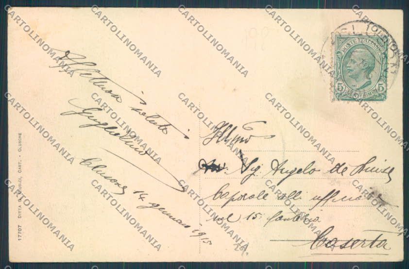 Bergamo Clusone cartolina LQ4294 – retro