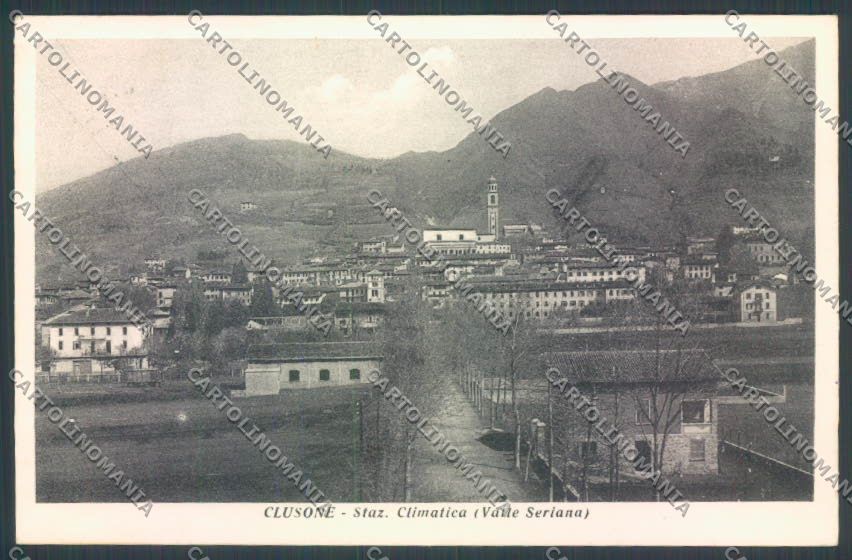 Bergamo Clusone cartolina LQ4295 – fronte