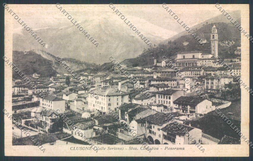 Bergamo Clusone cartolina LQ4304 – fronte