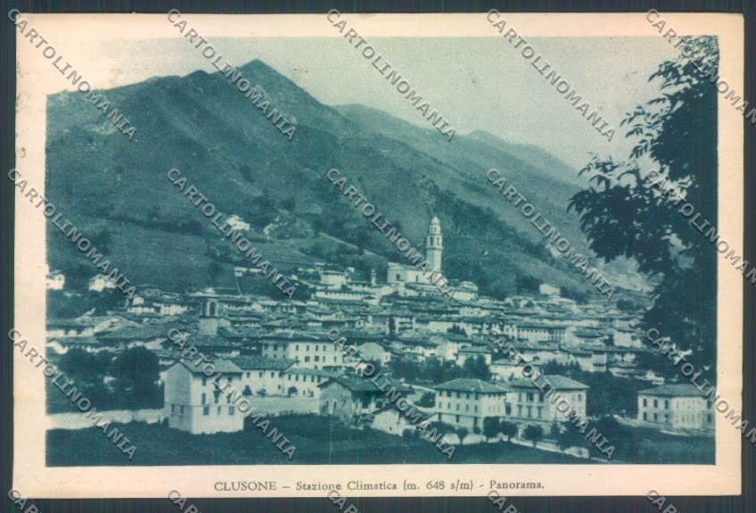 Bergamo Clusone cartolina LQ4307 – fronte