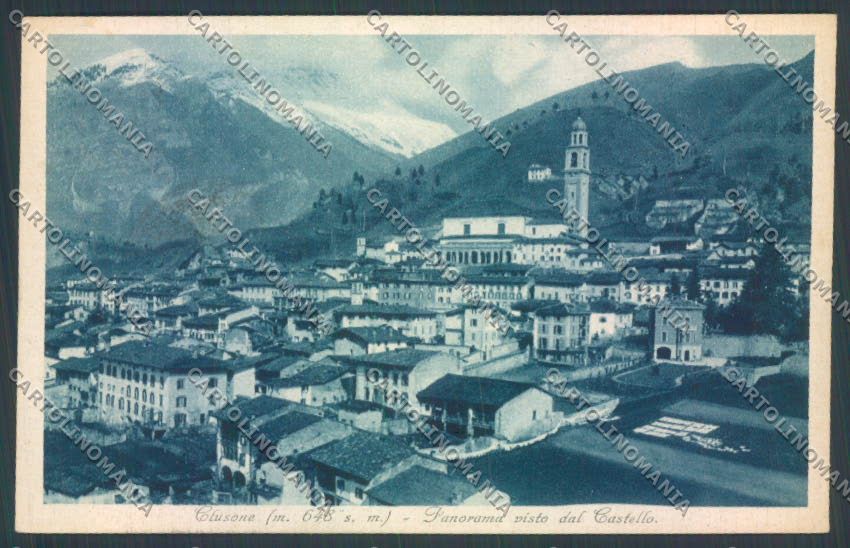 Bergamo Clusone cartolina LQ4308 – fronte