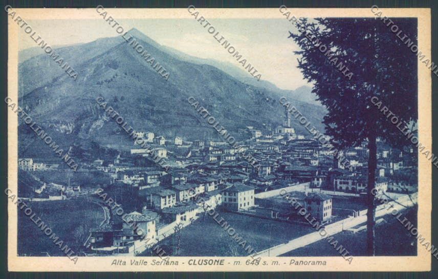 Bergamo Clusone STRAPPINO cartolina LQ4309 – fronte