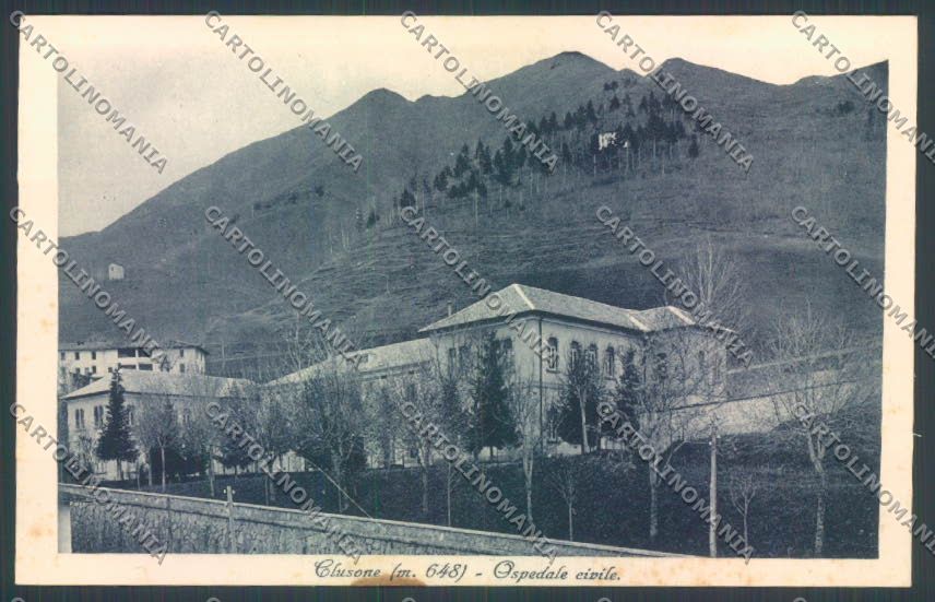 Bergamo Clusone Ospedale cartolina LQ4310 – fronte