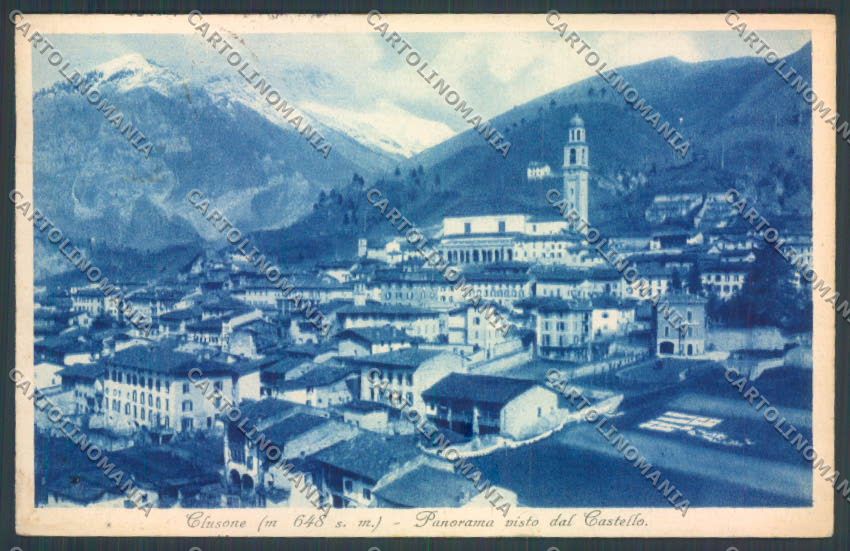 Bergamo Clusone cartolina LQ4316 – fronte