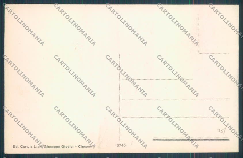 Bergamo Clusone cartolina LQ4321 – retro