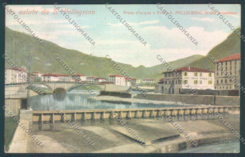 Bergamo San Pellegrino Saluti da cartolina LQ4327 – fronte