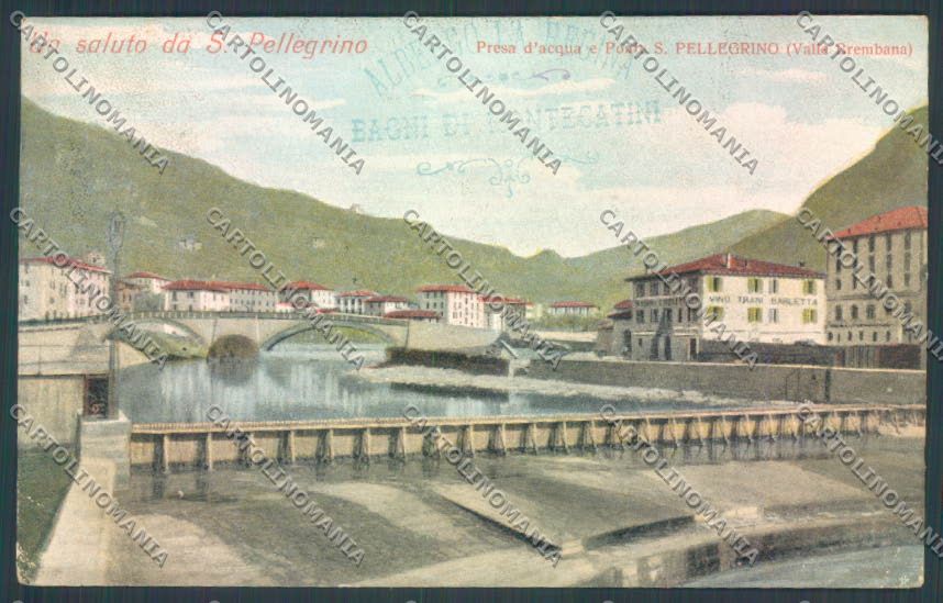 Bergamo San Pellegrino Saluti da cartolina LQ4331 – fronte