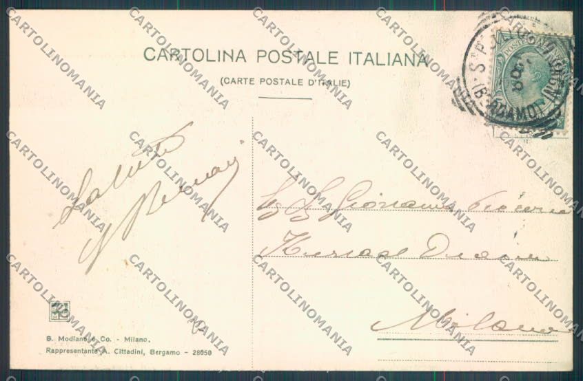Bergamo San Pellegrino cartolina LQ4353 – retro