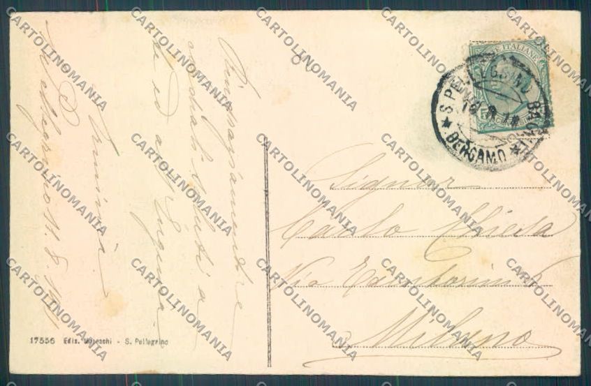 Bergamo San Pellegrino cartolina LQ4357 – retro