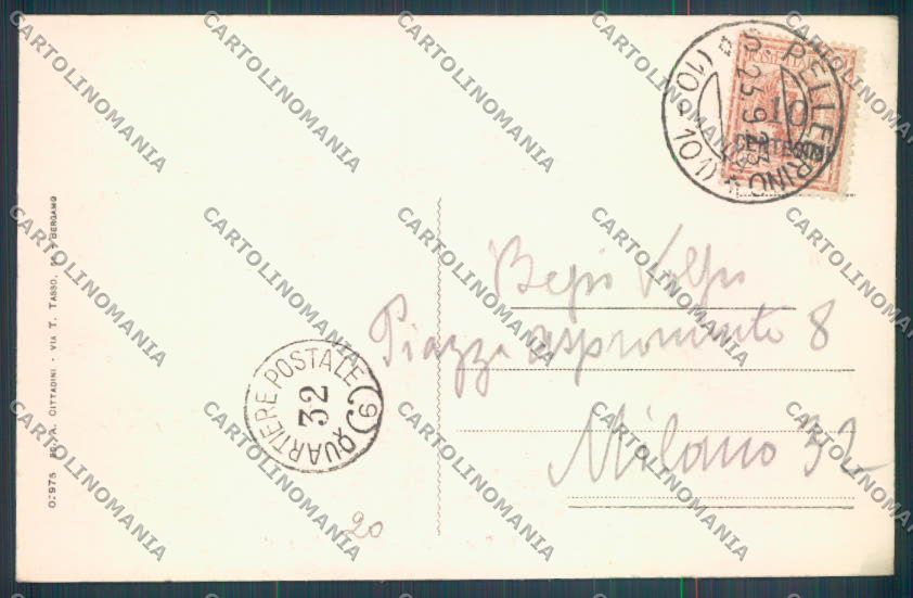 Bergamo San Pellegrino cartolina LQ4360 – retro