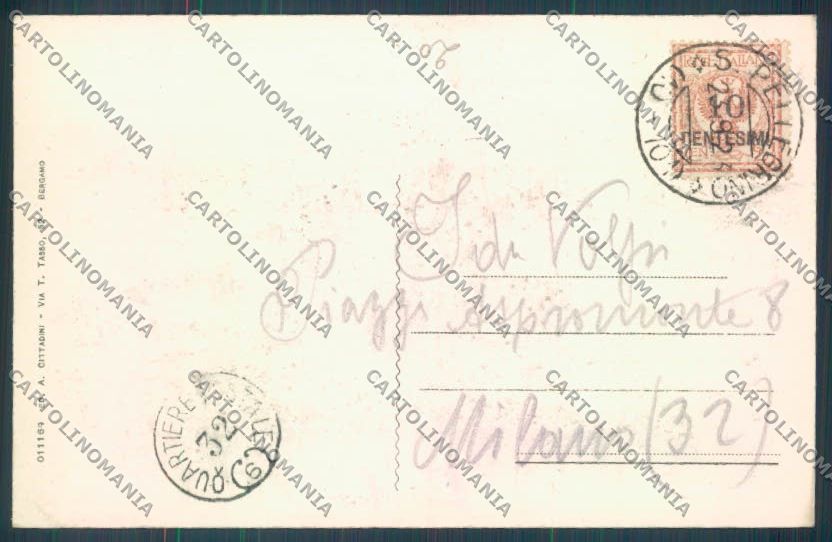 Bergamo San Pellegrino cartolina LQ4361 – retro