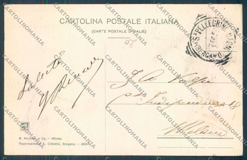 Bergamo San Pellegrino cartolina LQ4362 – retro
