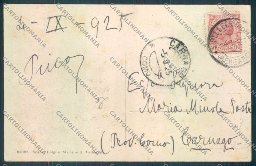 Bergamo San Pellegrino cartolina LQ4371 – retro
