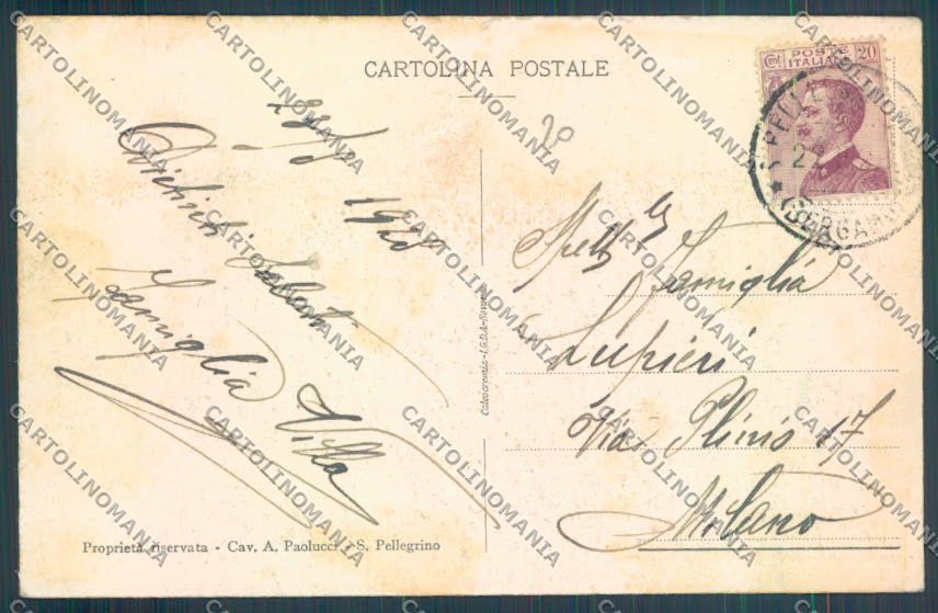 Bergamo San Pellegrino cartolina LQ4377 – retro
