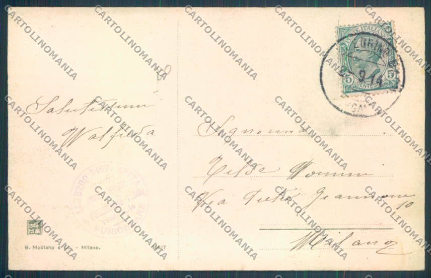 Bergamo San Pellegrino cartolina LQ4385 – retro