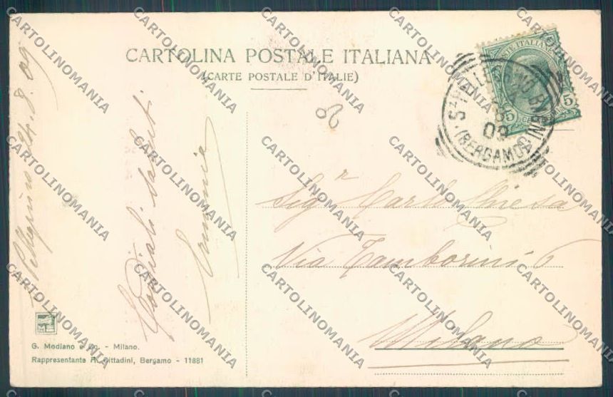 Bergamo San Pellegrino cartolina LQ4389 – retro