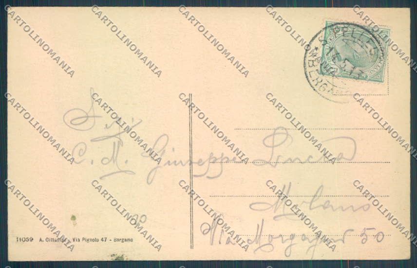 Bergamo San Pellegrino cartolina LQ4390 – retro