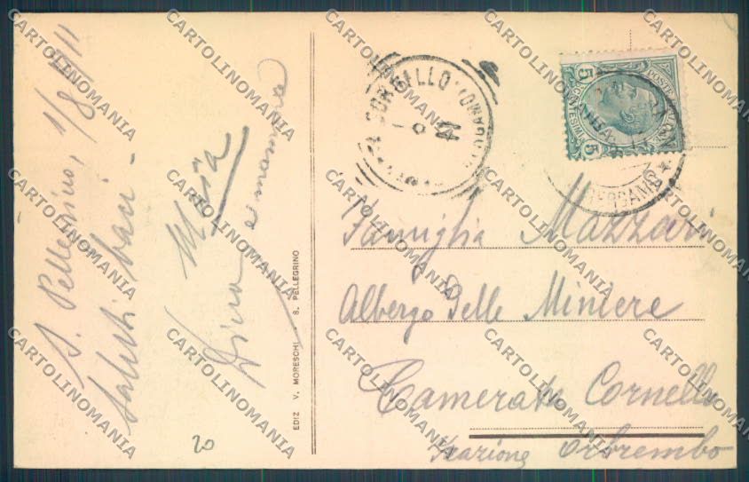 Bergamo San Pellegrino cartolina LQ4391 – retro