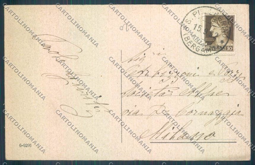 Bergamo San Pellegrino cartolina LQ4394 – retro
