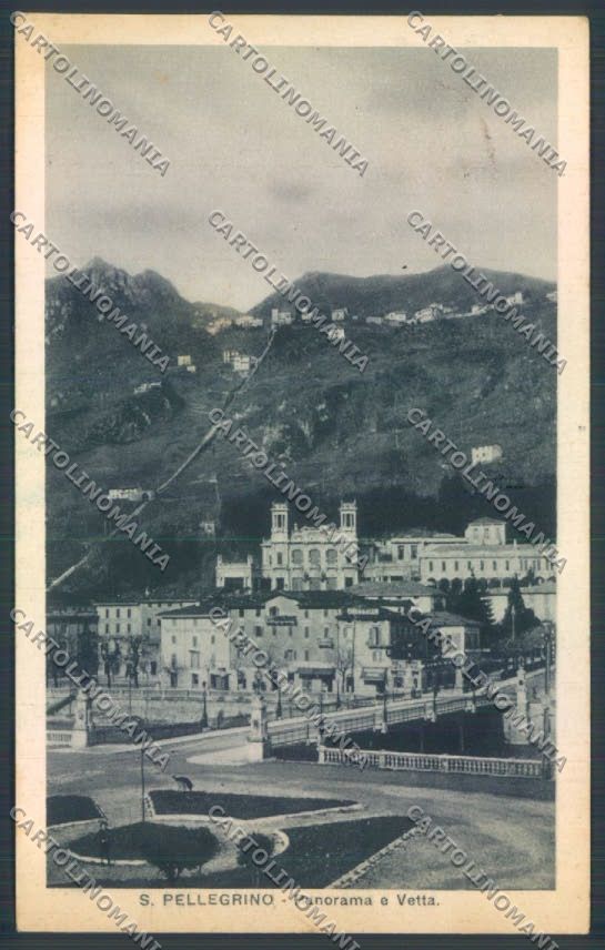 Bergamo San Pellegrino cartolina LQ4396 – fronte