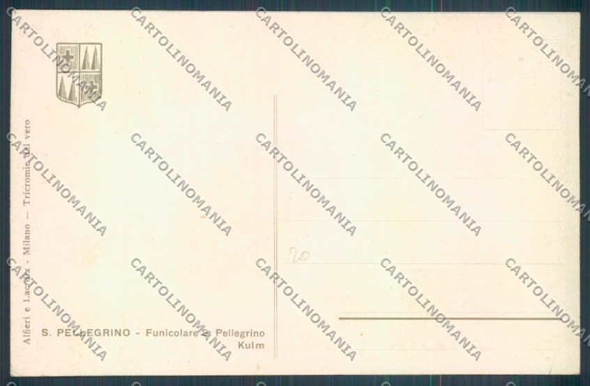 Bergamo San Pellegrino cartolina LQ4397 – retro