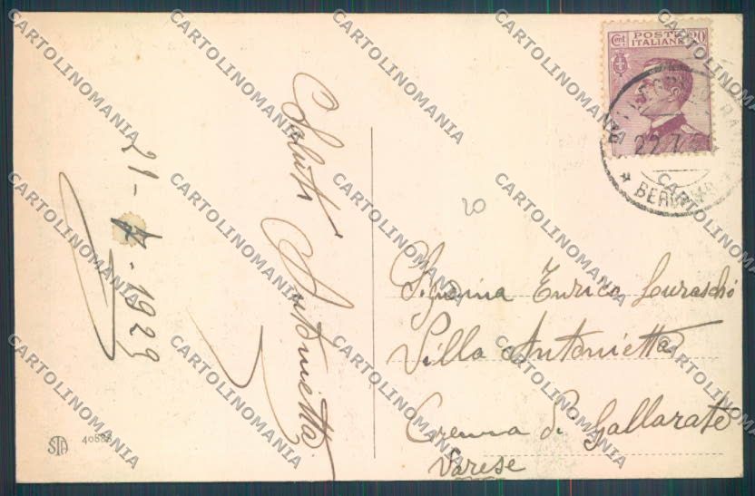 Bergamo San Pellegrino cartolina LQ4408 – retro