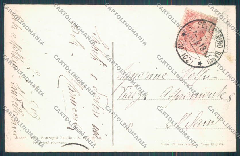 Bergamo San Pellegrino Saluti da cartolina LQ4409 – retro