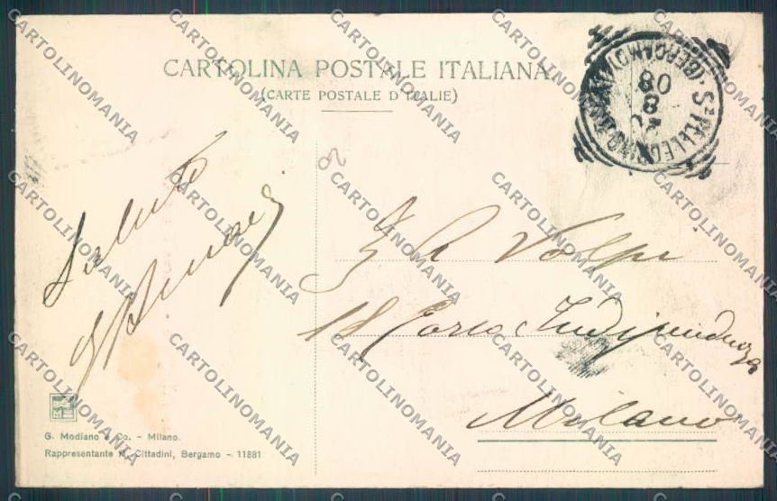 Bergamo San Pellegrino cartolina LQ4414 – retro