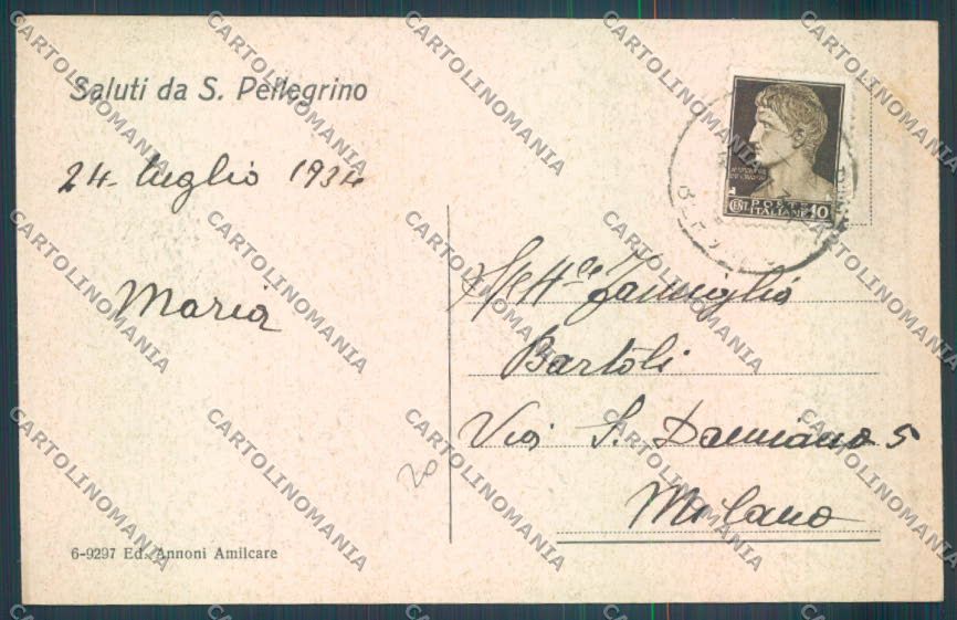 Bergamo San Pellegrino cartolina LQ4416 – retro