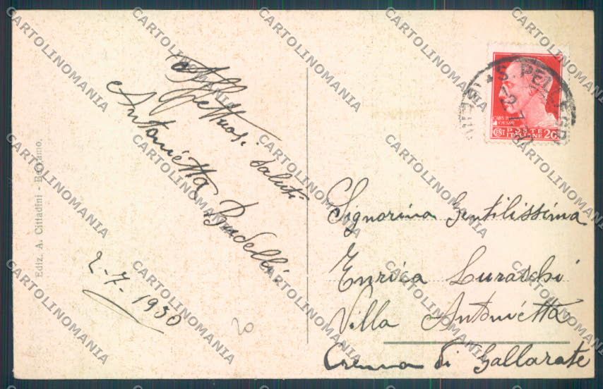 Bergamo San Pellegrino cartolina LQ4417 – retro