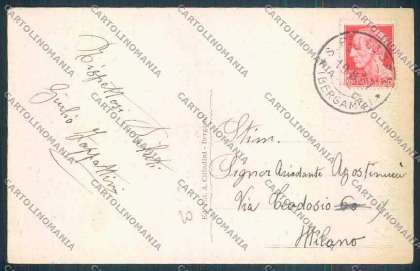 Bergamo San Pellegrino cartolina LQ4418 – retro