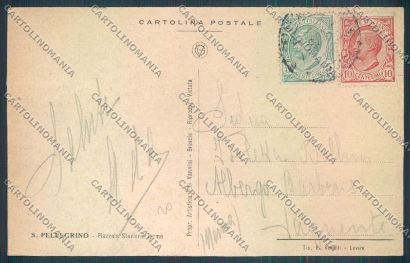 Bergamo San Pellegrino cartolina LQ4420 – retro