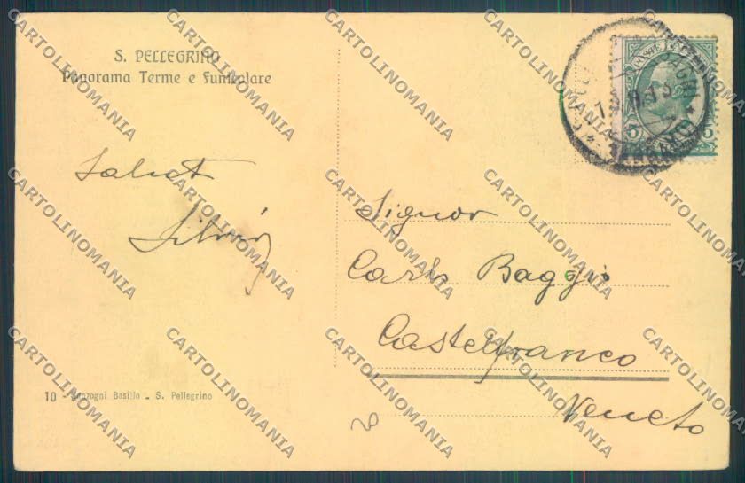 Bergamo San Pellegrino cartolina LQ4434 – retro