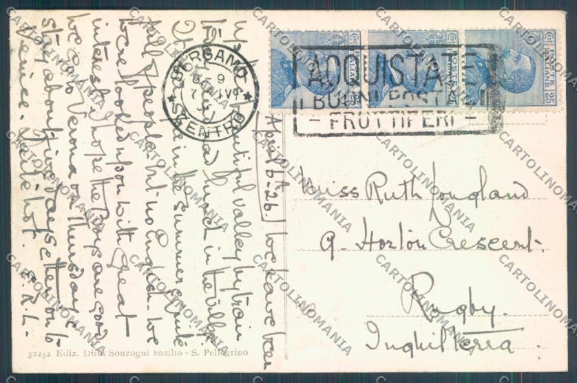Bergamo San Pellegrino cartolina LQ4435 – retro