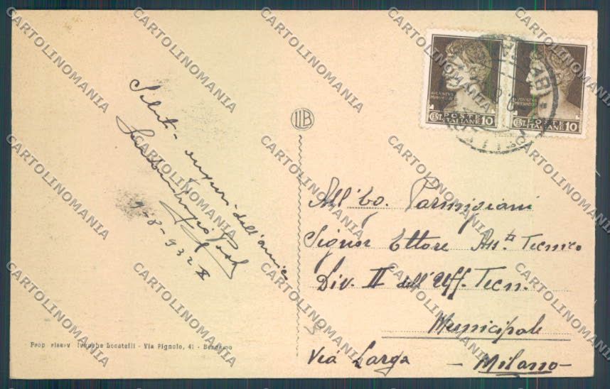 Bergamo San Pellegrino cartolina LQ4437 – retro