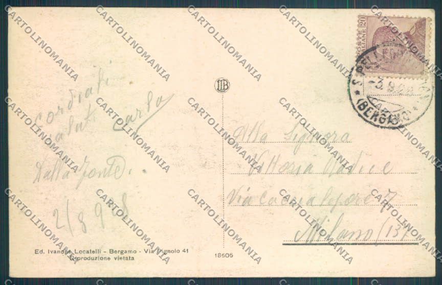 Bergamo San Pellegrino cartolina LQ4446 – retro