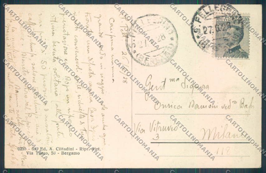 Bergamo San Pellegrino cartolina LQ4447 – retro
