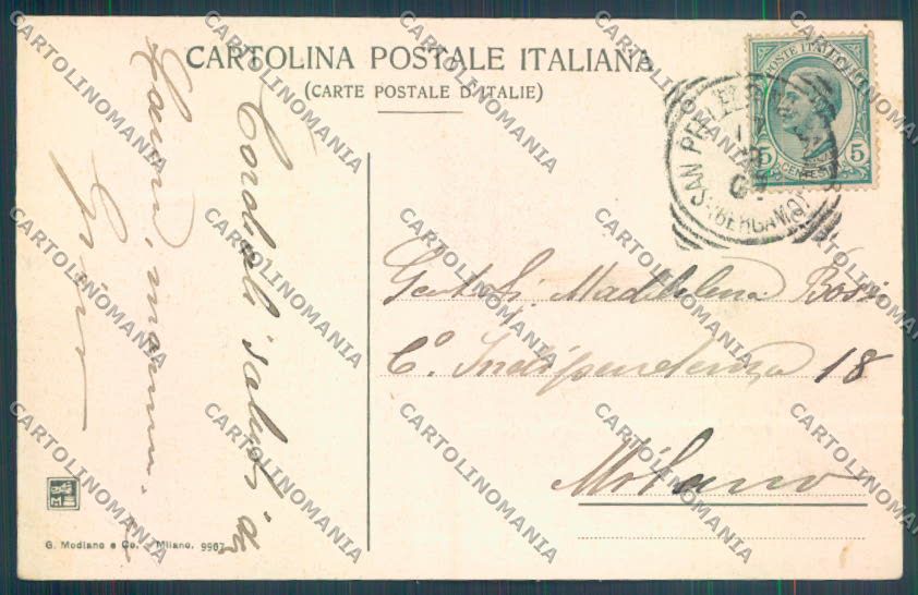 Bergamo San Pellegrino cartolina LQ4448 – retro