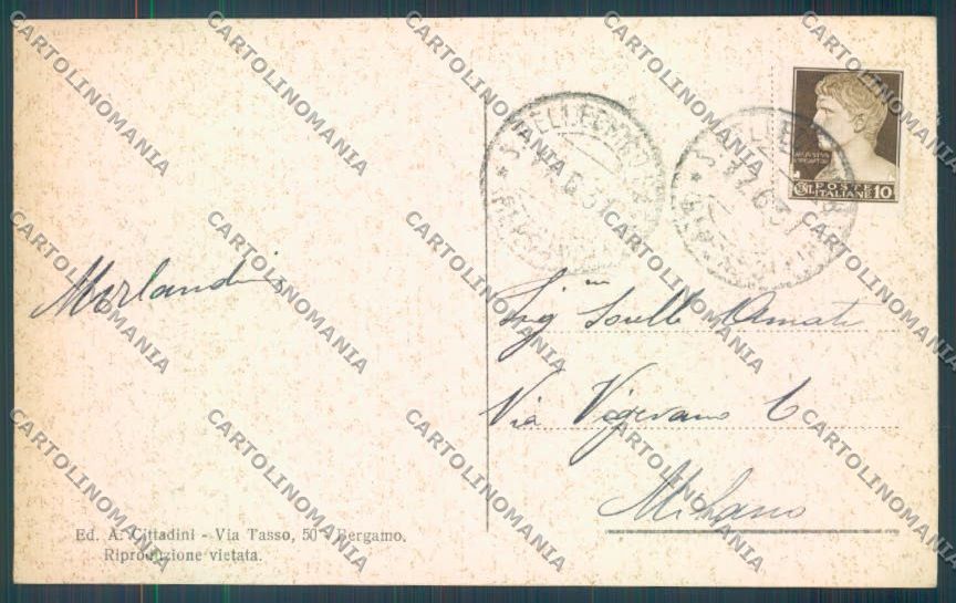 Bergamo San Pellegrino cartolina LQ4463 – retro