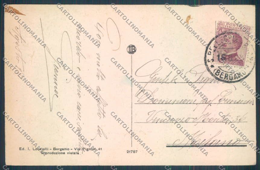 Bergamo San Pellegrino cartolina LQ4464 – retro