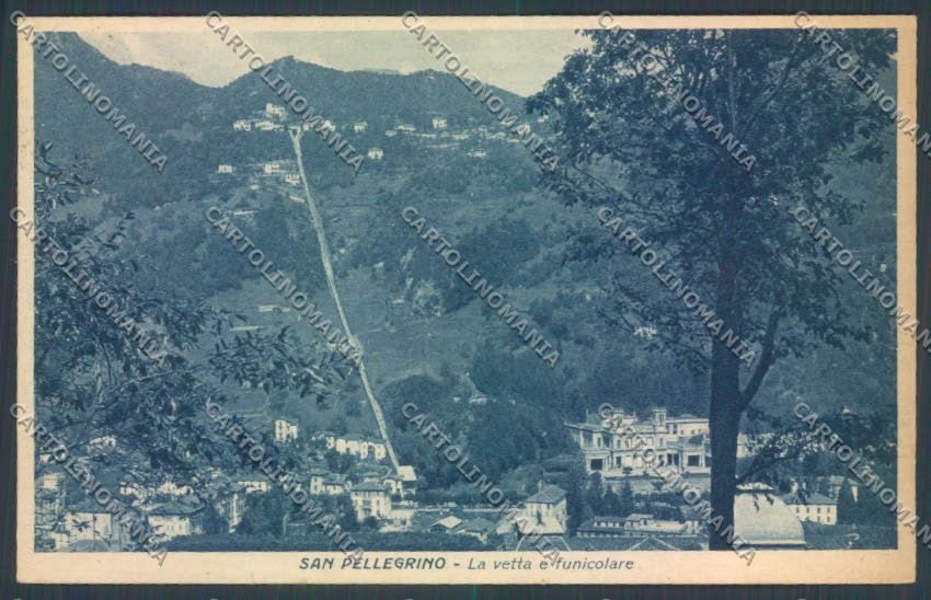 Bergamo San Pellegrino Funicolare cartolina LQ4469 – fronte